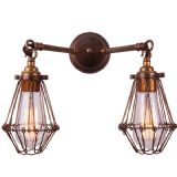 Jailhouse Gemini Antique Brass Wall Light